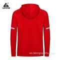 Logotipo personalizado Unisex Sports Full Zip Up Hoodie